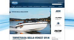 Desktop Screenshot of bellaboats.com